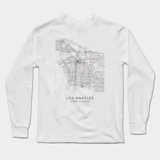 Los Angeles Map Long Sleeve T-Shirt